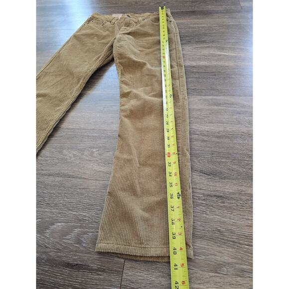 Levi’s Tan Corduroy Straight‑Fit Pants Women's 29×30 NWT Premium Cords Fall - Picture 8 of 10